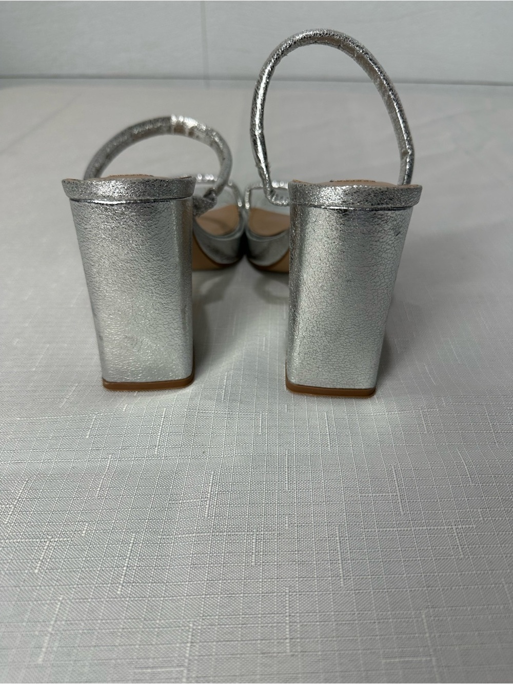 Steve Madden Silver Sandals Size 6M - Picture 5 of 8